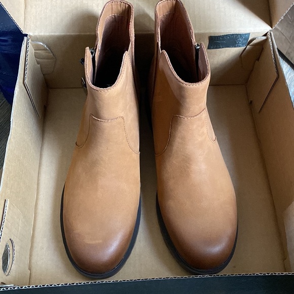 Sorel emilie II ZIP Taffy leather brown tan luggage waterproof boots 9 - Picture 3 of 6